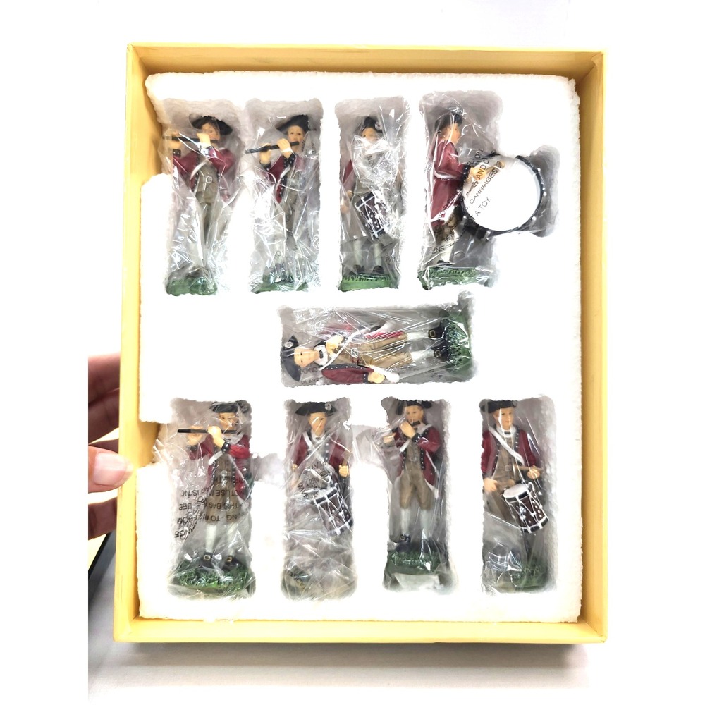 Colonial Williamsburg Fife And Drum Corps 9 pc Lang And Wise Collectibles NIB